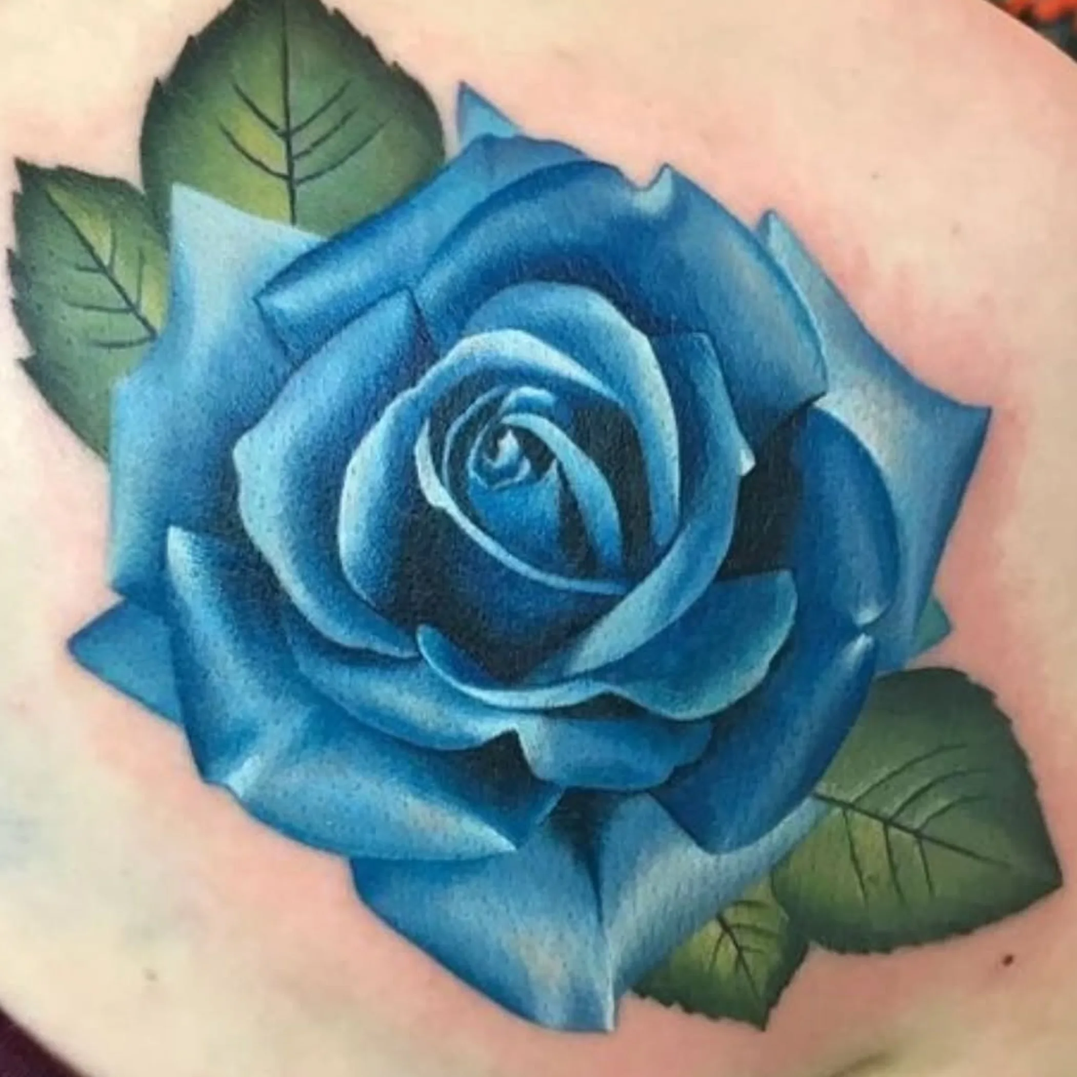 vibrant multicolored tattoo close-up